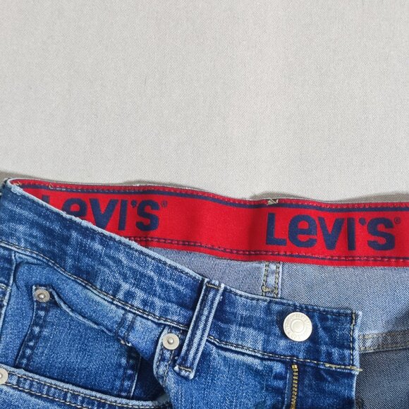 Levi's 511 jeans men's youth size 16 (W29XL30) denim blue colour slim fit jeans - Picture 10 of 15